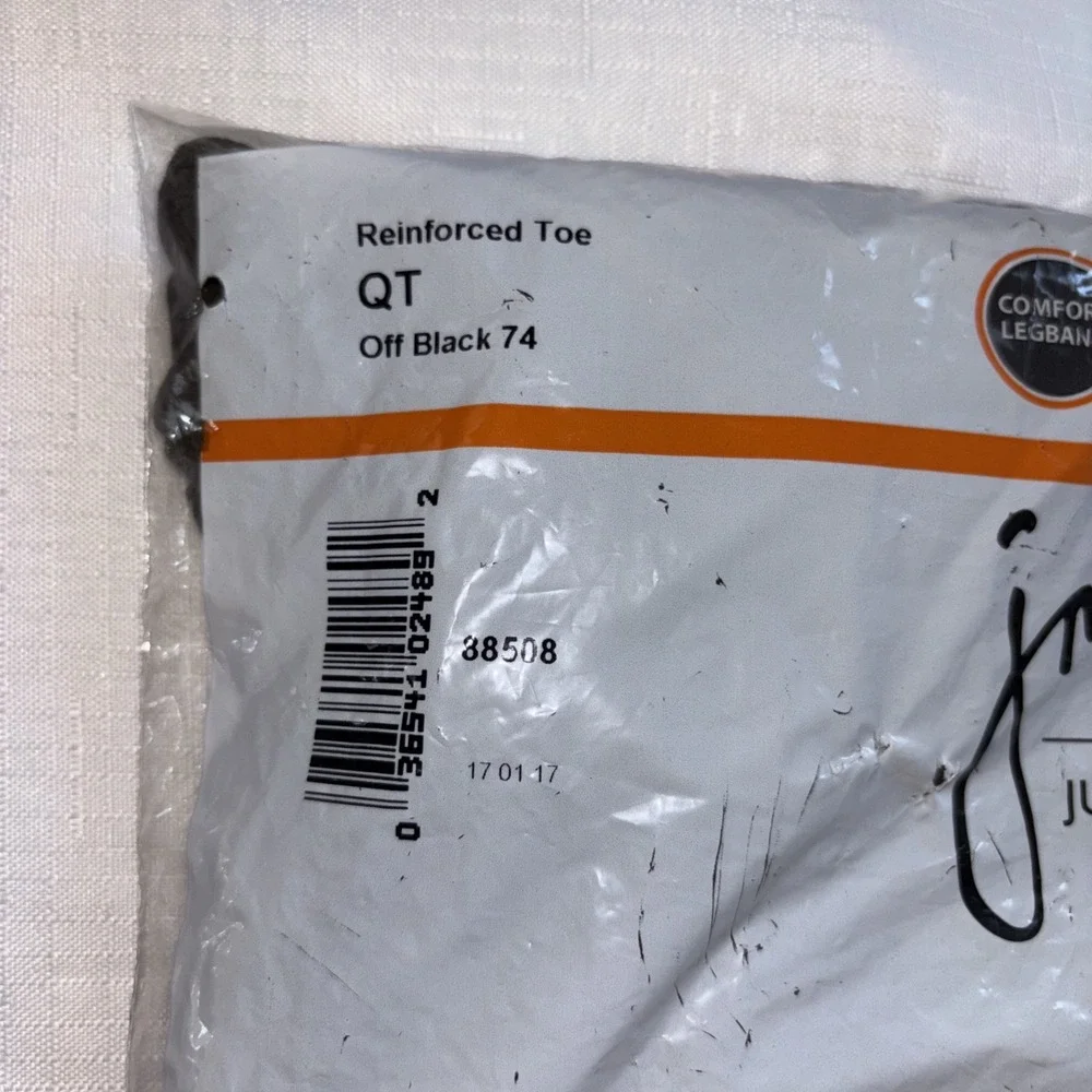 Vintage Just My Size Knee Highs Leggs Pantyhose 12 Pr Size QT Off Black 74 NEW